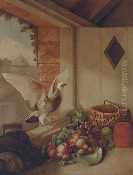 The kitchen window Oil Painting by John Russell