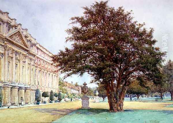 Hampton Court Palace Oil Painting by Ernest Arthur Rowe