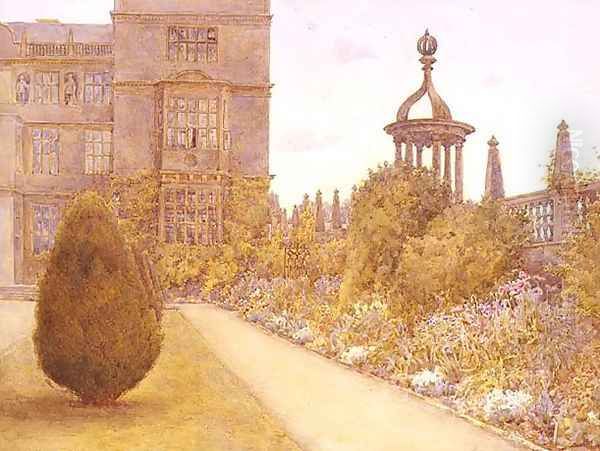 The East Court, Montacute House, Somerset Oil Painting by Ernest Arthur Rowe