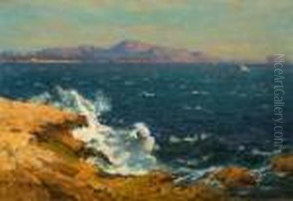 La Rade De Marseille Oil Painting by Jean-Baptiste Olive