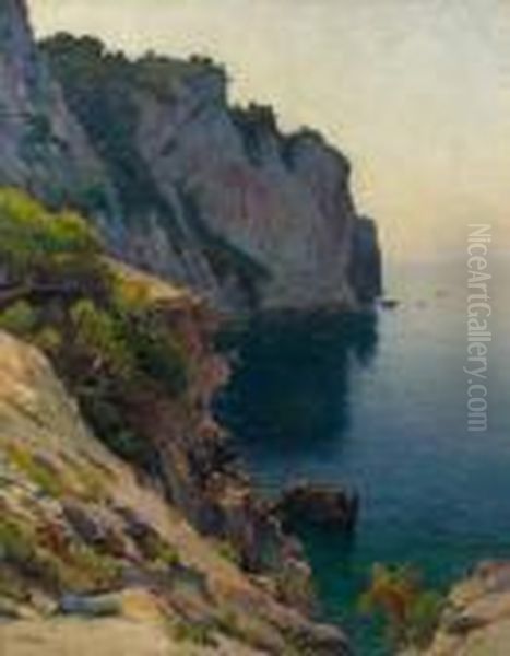 Calanque D'en Vau Oil Painting by Jean-Baptiste Olive