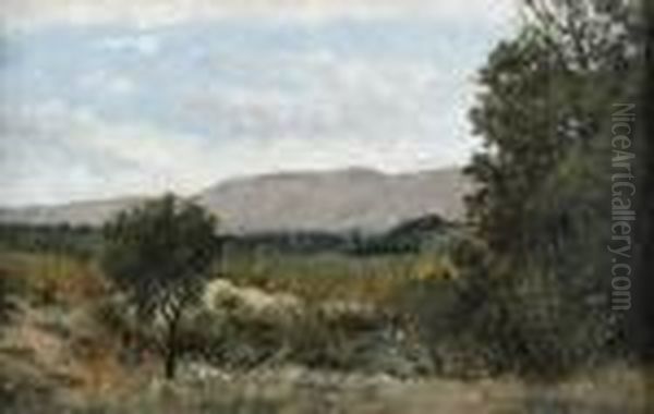 Le Luberon Oil Painting by Jean-Baptiste Olive