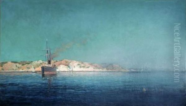 La Navarre Au Cap Mejean Oil Painting by Jean-Baptiste Olive