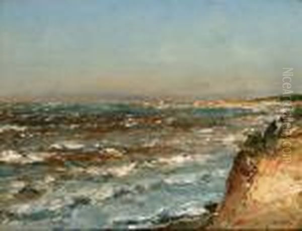 Marseille, Les Environs De La Pointe Rouge Oil Painting by Jean-Baptiste Olive