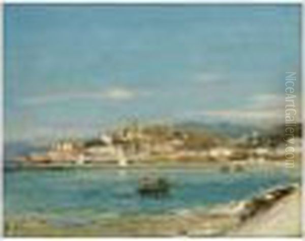 Cannes, Le Suquet Oil Painting by Jean-Baptiste Olive