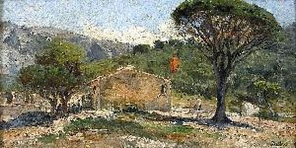  Mas En Provence  Oil Painting by Jean-Baptiste Olive