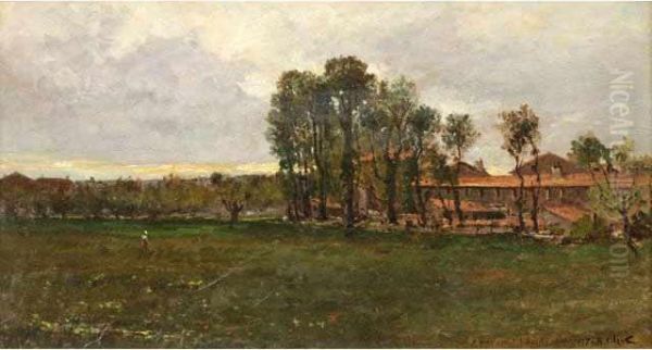 La Grande Ferme Oil Painting by Jean-Baptiste Olive