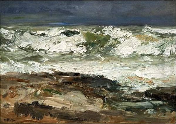 La Vague. Oil Painting by Jean-Baptiste Olive