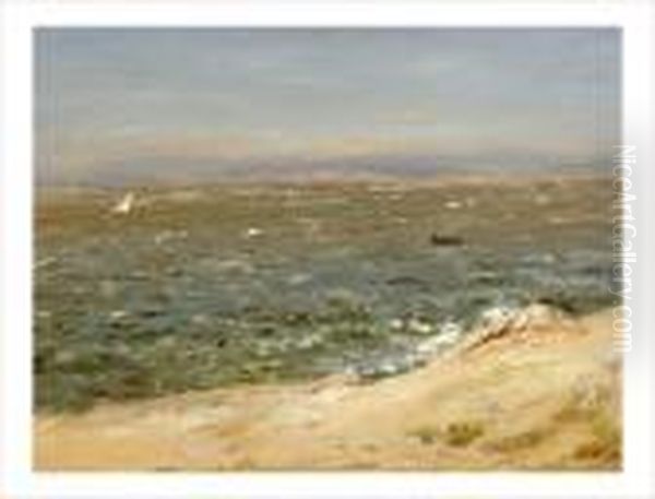 Rivage Aux Environs De Marseille Oil Painting by Jean-Baptiste Olive