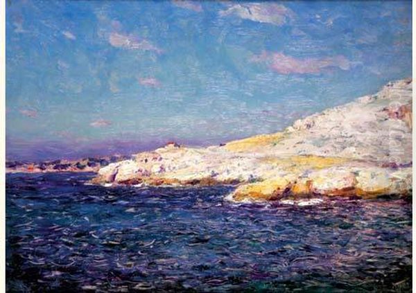 Cote Rocheuse En Mediterranee Oil Painting by Jean-Baptiste Olive