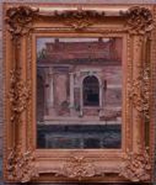 Vue Dun Canal A Venise Oil Painting by Jean-Baptiste Olive