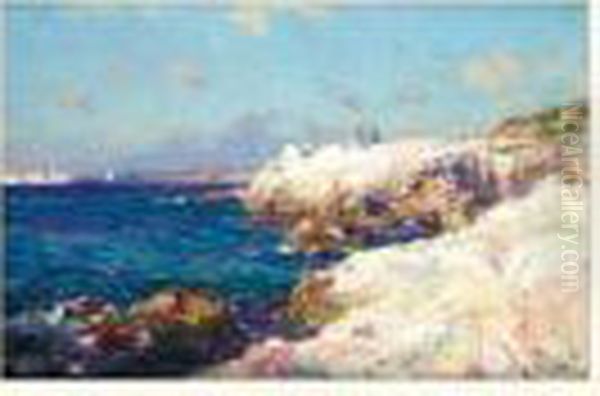 Bord De Mer Oil Painting by Jean-Baptiste Olive