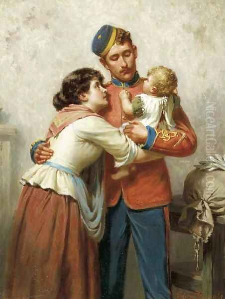 Coming home Oil Painting by Edwin Thomas Roberts