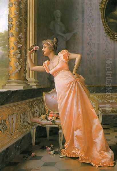 The Coquette Oil Painting by Vittorio Reggianini