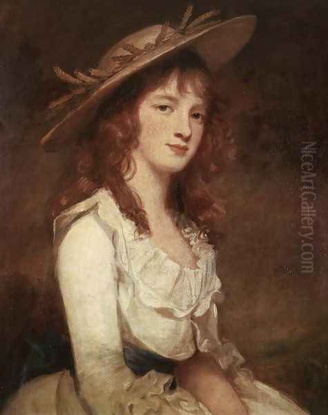 Miss Constable 1787 Oil Painting by George Romney