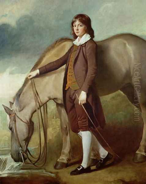 Portrait of John Walter Tempest Oil Painting by George Romney