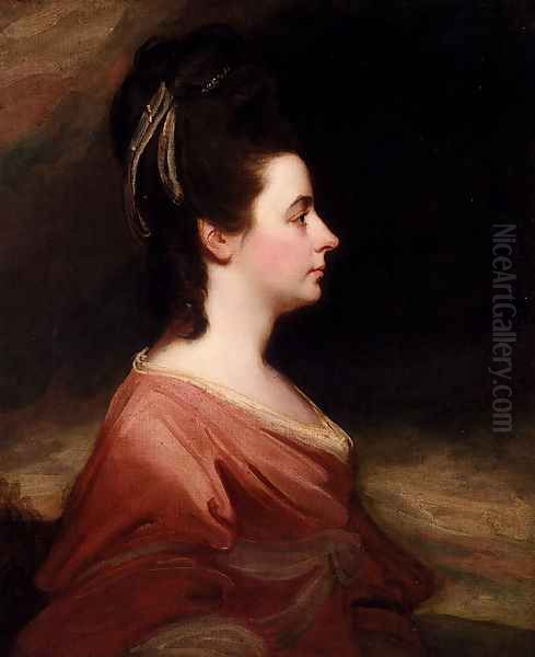 Portrait Of Harriet Gale, Mrs John Blanshard (1745-1822) Oil Painting by George Romney