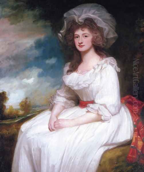 Portrait of Anne Rodbard, Mrs. Blackburn Oil Painting by George Romney