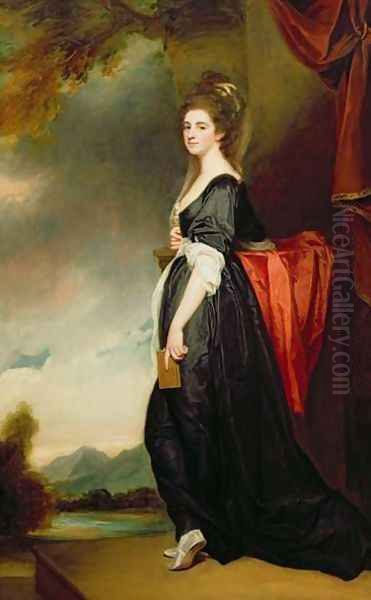 Lady Isabella Hamilton Oil Painting by George Romney