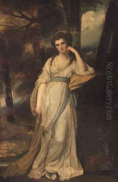 Portrait of Mrs. Henry Maxwell Oil Painting by George Romney