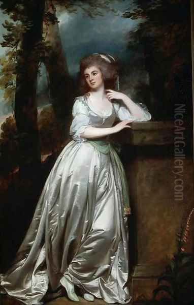 Anne Lady de la Pole Oil Painting by George Romney