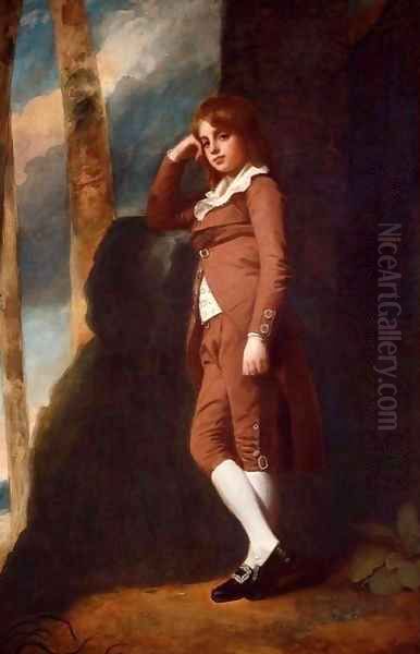 John Bensley Thornhill as a Boy Oil Painting by George Romney