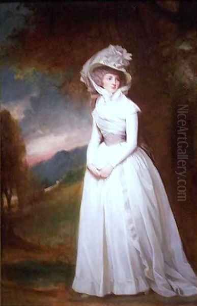 Mrs Penelope Lee Acton Oil Painting by George Romney