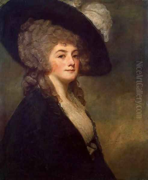 Portrait of Mrs Harriet Greer Oil Painting by George Romney