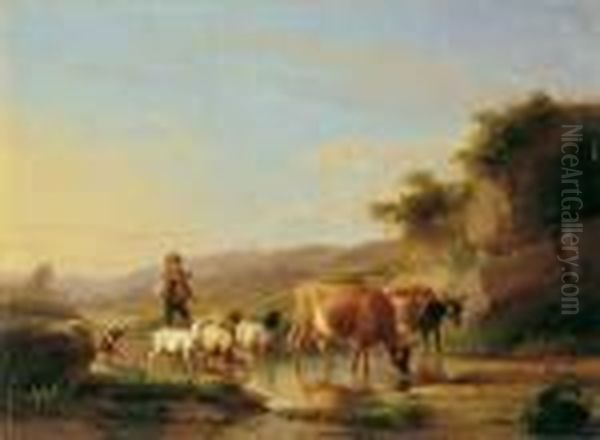 Zugeschrieben Oil Painting by Balthasar Paul Ommeganck