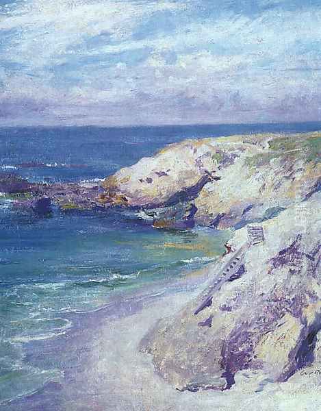 La Jolla Cove Oil Painting by Guy Rose