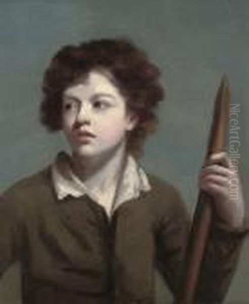 Portrait Of A Young Boy Oil Painting by John Opie