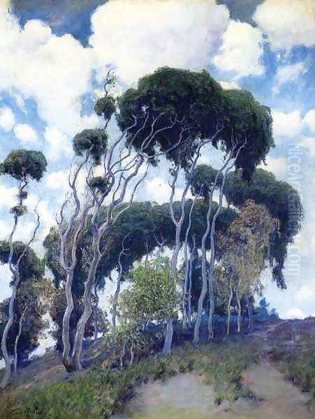 Laguna Eucalyptus Oil Painting by Guy Rose