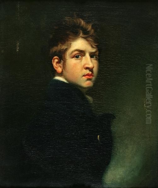 Portrait Of A Young Man, Possibly Theartist Oil Painting by John Opie