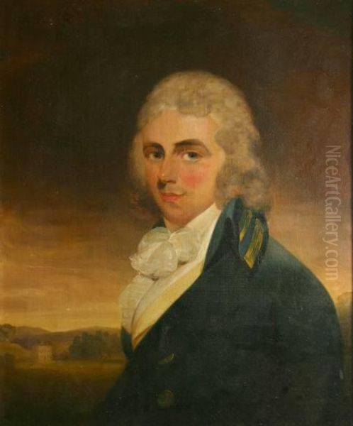 Half-length Portrait Of William Clark Of Buckland Tout-saints,kingsbridge, Devon Oil Painting by John Opie