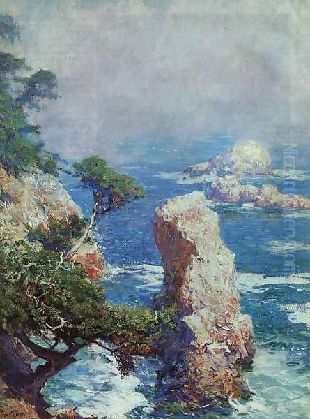 Mist over Point Lobos Oil Painting by Guy Rose