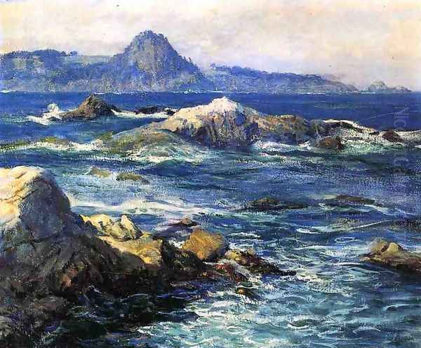 Off Mission Point Oil Painting by Guy Rose