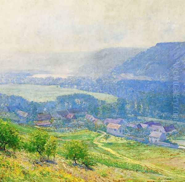 The Saine Valley, Giverny Oil Painting by Guy Rose