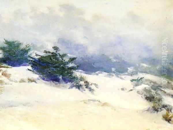 Misty Dunes Carmel Oil Painting by Guy Rose