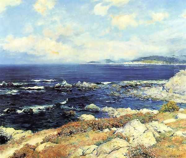 Carmel Coast Oil Painting by Guy Rose