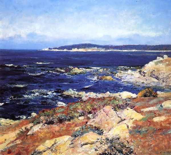 Carmel Seascape1 Oil Painting by Guy Rose