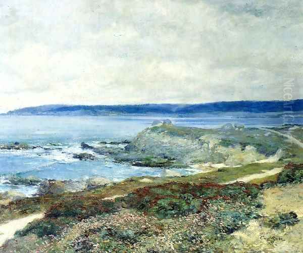 A Grey Day Carmel Oil Painting by Guy Rose