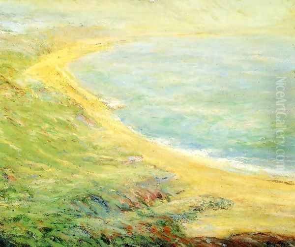 Bluff at Pourville Oil Painting by Guy Rose