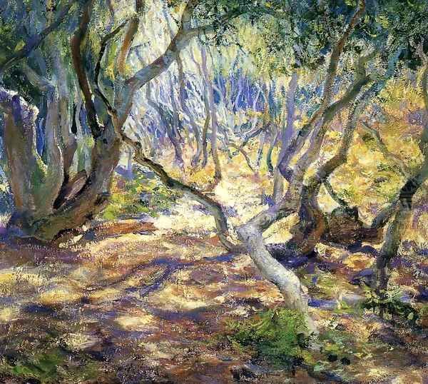 Oak Grove Carmel Oil Painting by Guy Rose