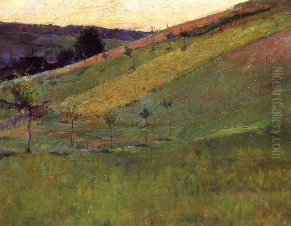 Giverny Hillside 1891 Oil Painting by Guy Rose