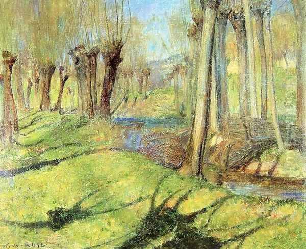 Giverny Willows 1891 Oil Painting by Guy Rose