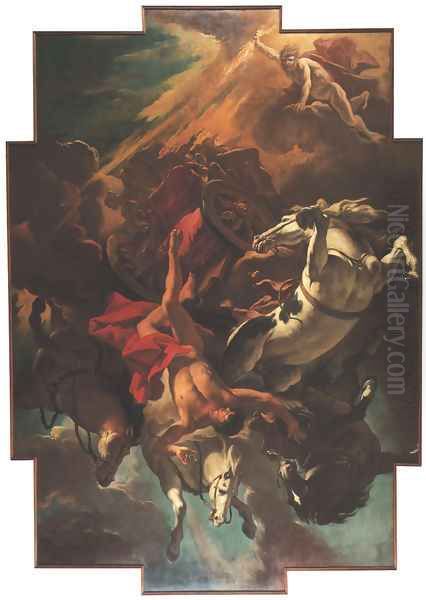 Fall of Phaeton 1703-04 Oil Painting by Sebastiano Ricci