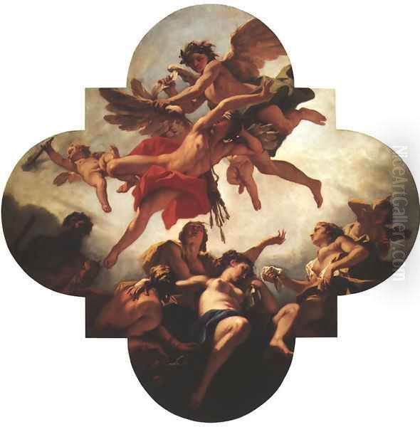 Punishment of Cupid Oil Painting by Sebastiano Ricci