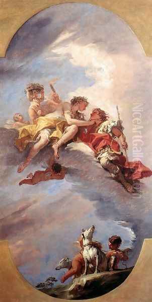 Venus and Adonis 1705-06 Oil Painting by Sebastiano Ricci