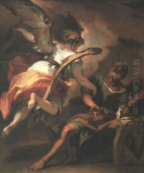 The Liberation of St. Peter 1722 Oil Painting by Sebastiano Ricci