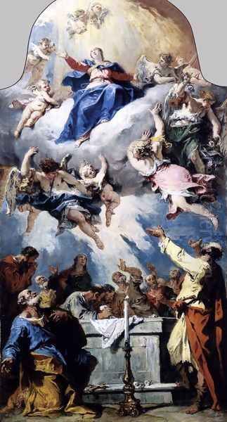 The Assumption 1734 Oil Painting by Sebastiano Ricci